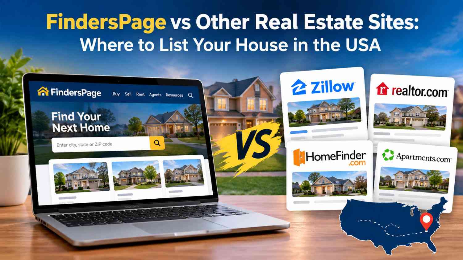 FindersPage vs Real Estate Listing Websites